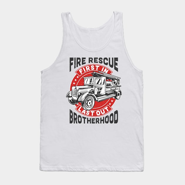 Fire Rescue Brotherhood Tank Top by Verboten